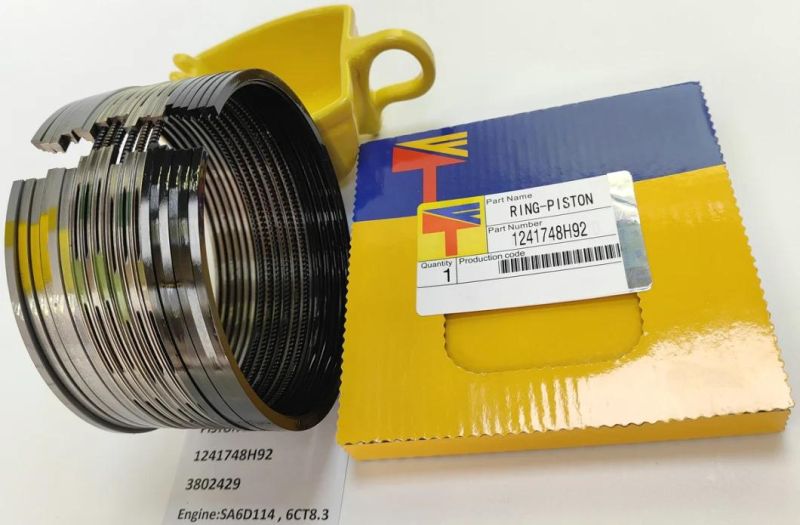 High Quality Diesel Engine Mechanical Parts Piston Ring 1241748h92 3802429 for Excavator PC300-7 PC360-7 Wheel Loaders Wa380-3 Engine S6d114 6CT8.3