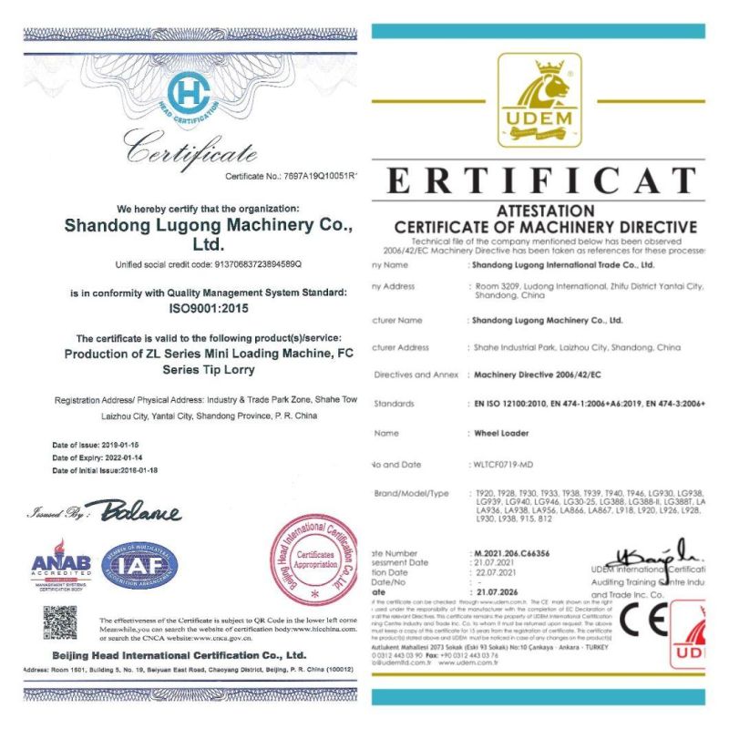 Lugong ISO and CE Certificated 1.8t LG930 Track Payloader with Hub Reducer for Farmers