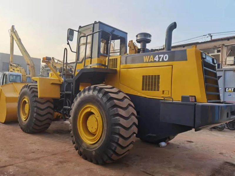 PC Wa470 Earth Moving Machine Mining Work Construction Machinery Equipment Payloader Front Second Hand Loader Used Tractor Cargadora De Ruedas Usada