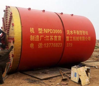 Town Planning Npd3000 Slurry Pipe Jacking Machine for Pipe Installation
