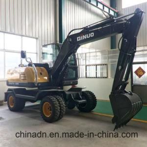 Flat Work Mini Wheel Hydraulic Crawler Excavator for Sale