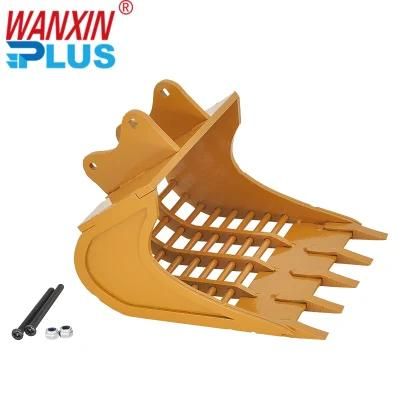 Hubei Wanxin Teeth Pin Kobelco Mini Excavator Tilt Bucket 0.45cbm-1.6cbm