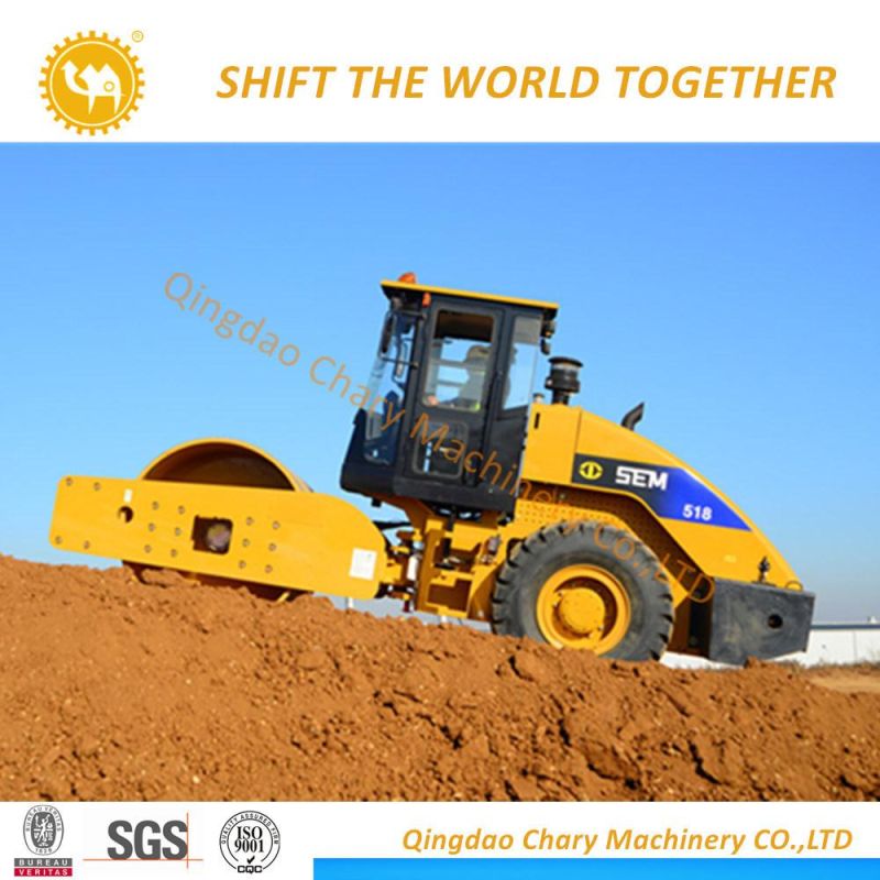 Sem518 Single Drum Hydraulic Vibration Roller New Single Drum Soil Compactor