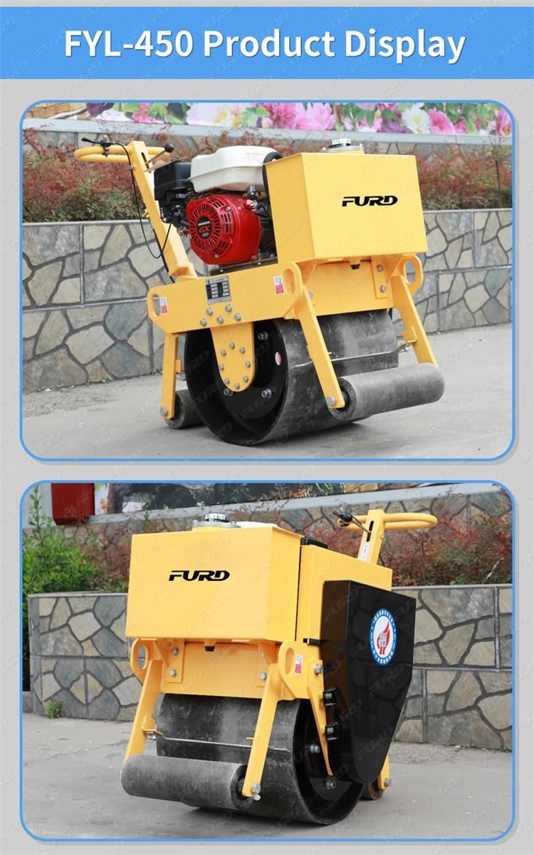 Stock Available 200kg Manual Single Drum Vibrating Road Roller for Sale