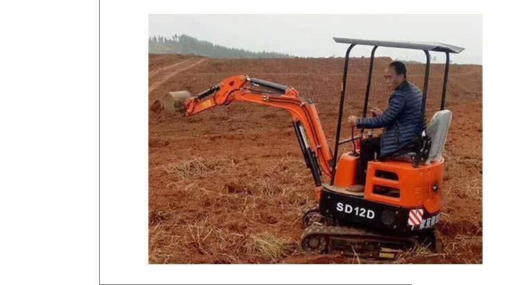 CE EPA China Mini Hydraulic Excavators Small Mini Excavator 1ton Cheap Price for Agricultural Excavator
