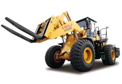 Heli 16ton Quarry Marble Granite Stone Fork Wheel Loader Hl956