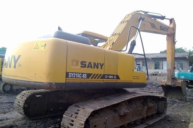 Hydraulic Crawler Excavator Good Condition Earth Moving Construction Machinery Mining Secondhand Digger Chinese Sany Excavator Sy215c-8 Excavadora Usada