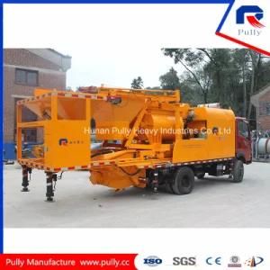 Mobile Diesel and Electric Truck Mounted Concrete Mixing Pump for Sale